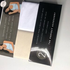 Everyday essential NWT Tanks Reversible from V-neck to  2 Pack size L- XL.